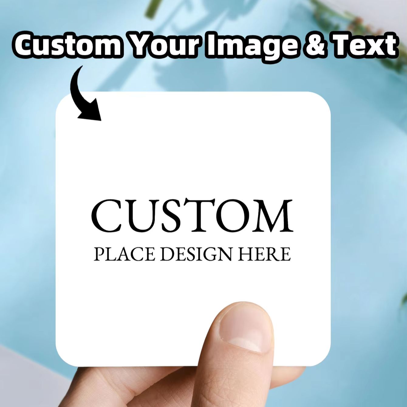 Personalised Candle Label - 1-100枚入り カスタムパーソナライズスクエア防水ステッカー ワイングラス、クッキー瓶、キャンドル瓶、写真フレームラベル用