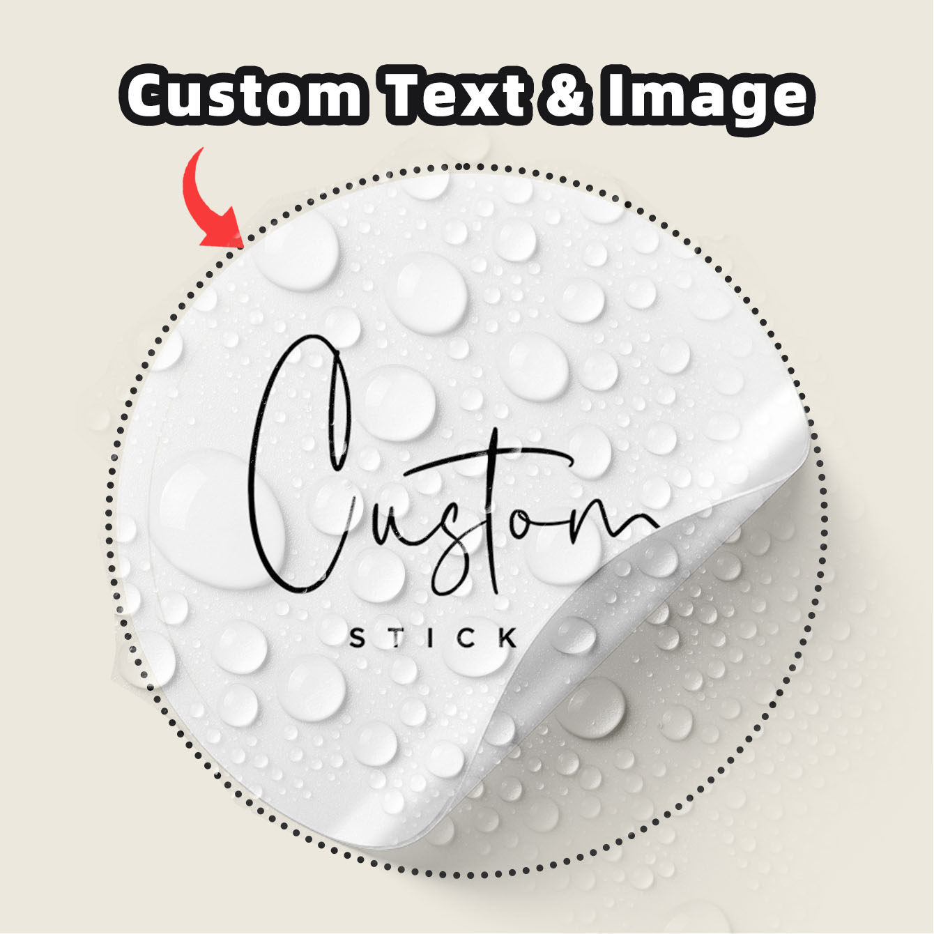 Personalised Candle Label - 1-100枚入りカスタム防水ラウンドステッカー、カスタム画像テキストクラフトタグ、ベビーシャワー、キャンドルジャー、手作り石鹸、ギフトボックス用