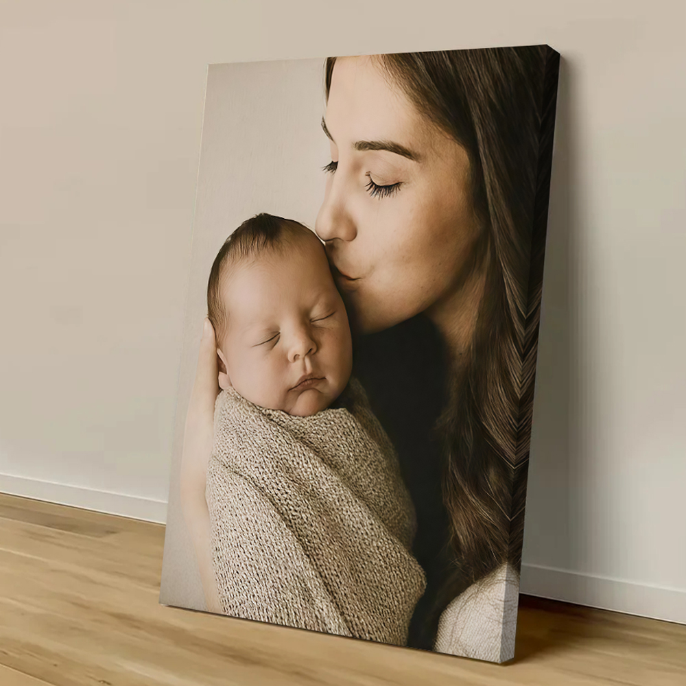 Pet Portrait Custom - カスタムプリントキャンバス絵画、あなたの写真から作る、結婚式、誕生日、ポスター、ウォールアート、装飾、ペット、家族、風景画、デコレーション
