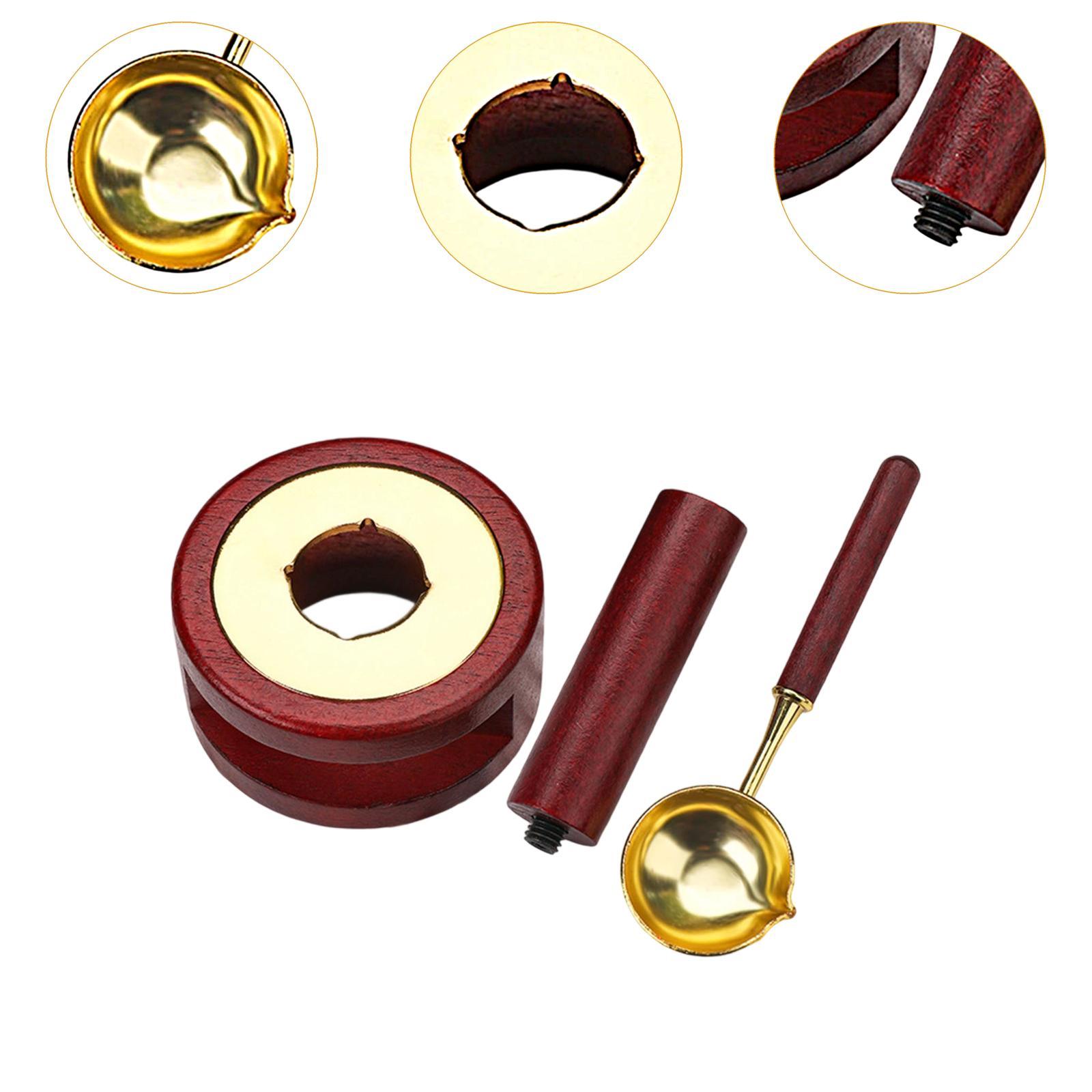 Wax Seal Letter Kit - ワックスシールスタンプセット封筒シーリングツール木製スプーン結婚式の招待状手芸キット用