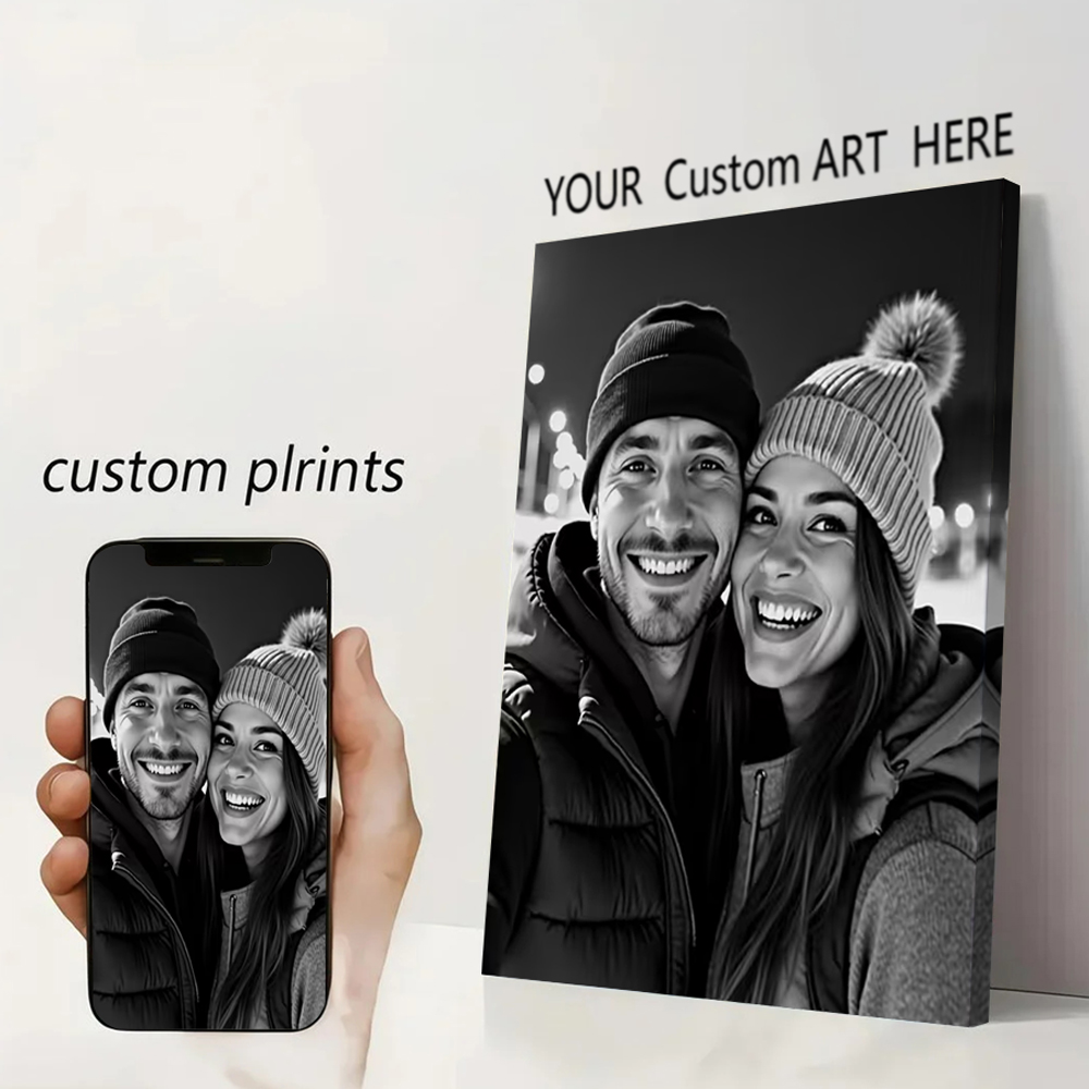 Pet Portrait Custom - 写真からカスタムプリントキャンバス絵画、結婚式、誕生日、ポスター、ウォールアート、装飾、ペット、家族、風景写真の装飾