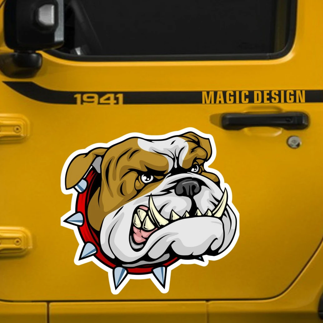 カラフルでユーモラスな車のステッカー,超怒っている犬,ステッ - Pet Portrait Custom のレビューと価格