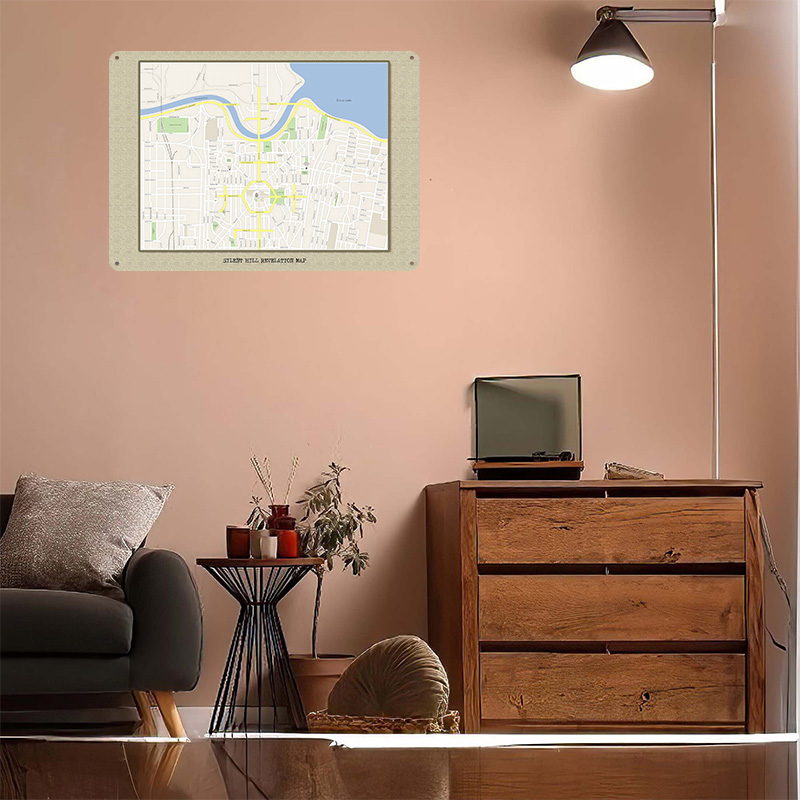 サイレントヒルレベレーションマップメタルポスターカスタマイズ - Custom Map Poster のレビューと価格
