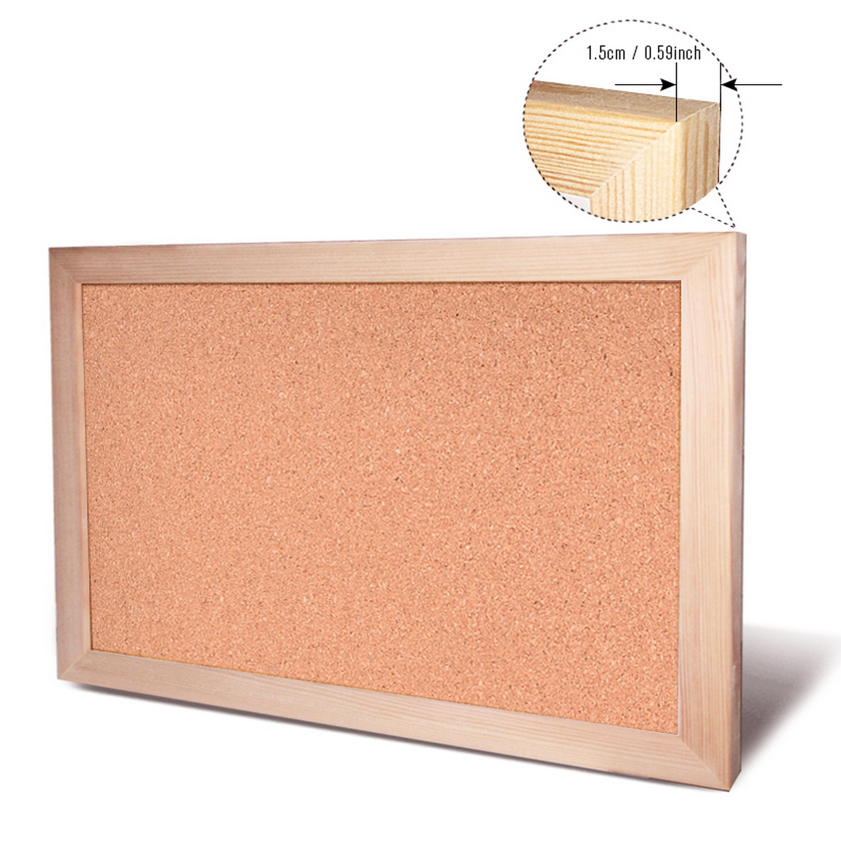 ヴィンテージパインウッドフレームコルクボードメッセージボード - Engraved Wood Frame のレビューと価格