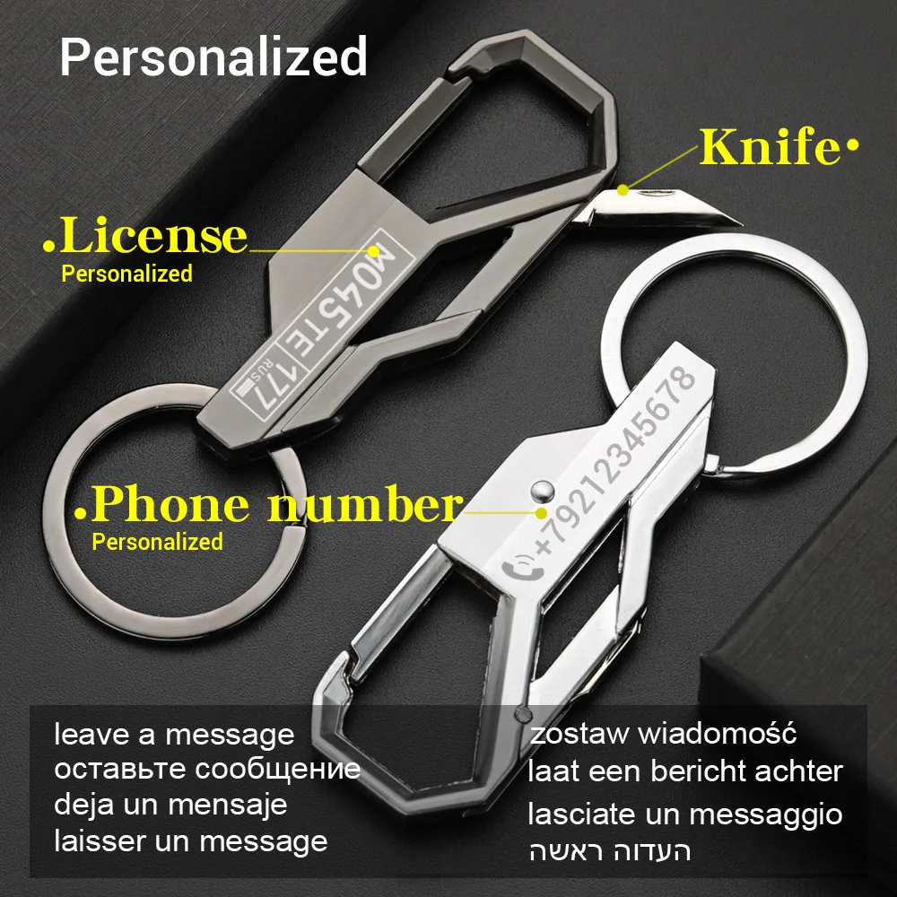 男性用のパーソナライズされたキーホルダー,電話番号,キーリン - Initial Ring Custom のレビューと価格