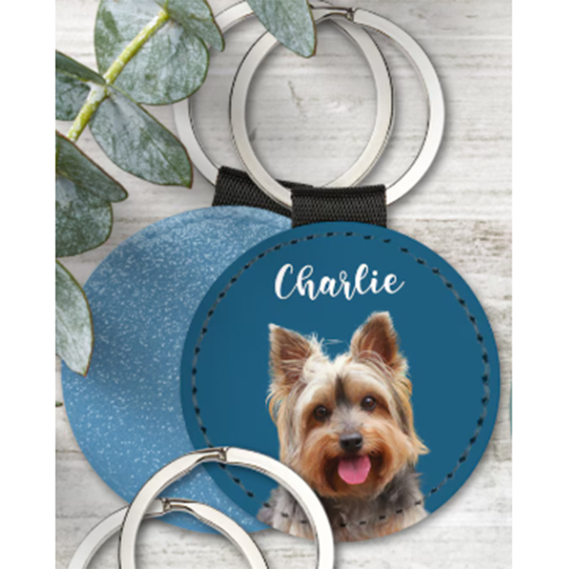 カスタムペット写真キーホルダー、パーソナライズされた犬猫の肖 - Pet Portrait Custom のレビューと価格