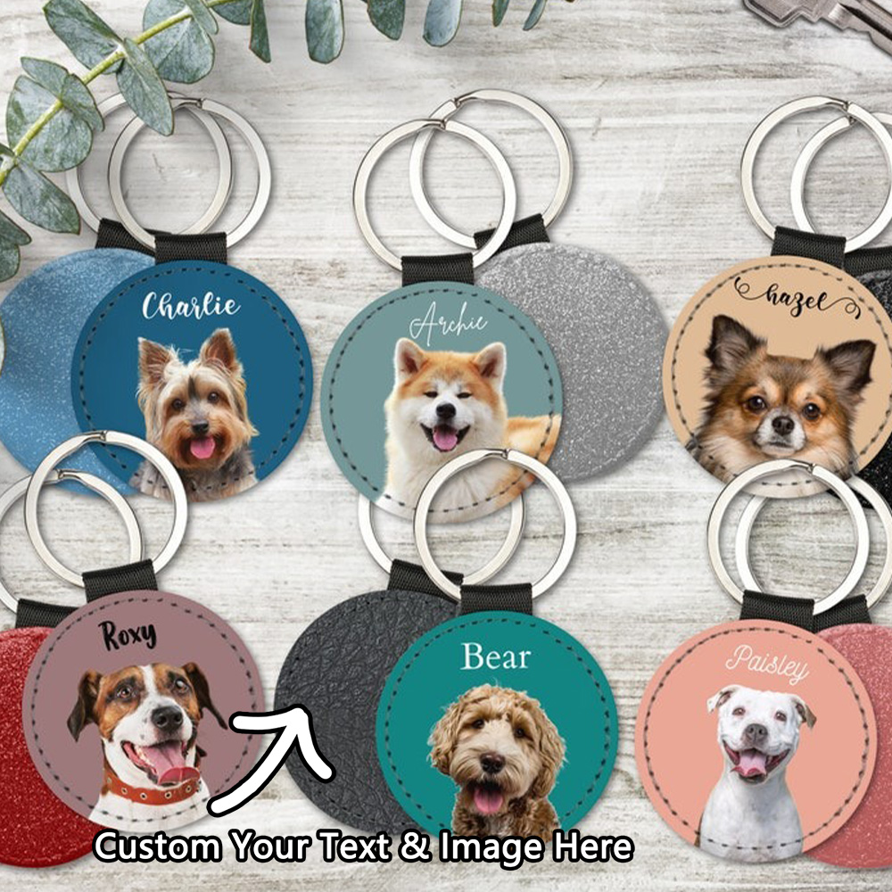 カスタムペット写真キーホルダー、パーソナライズされた犬猫の肖 - Pet Portrait Custom のレビューと価格