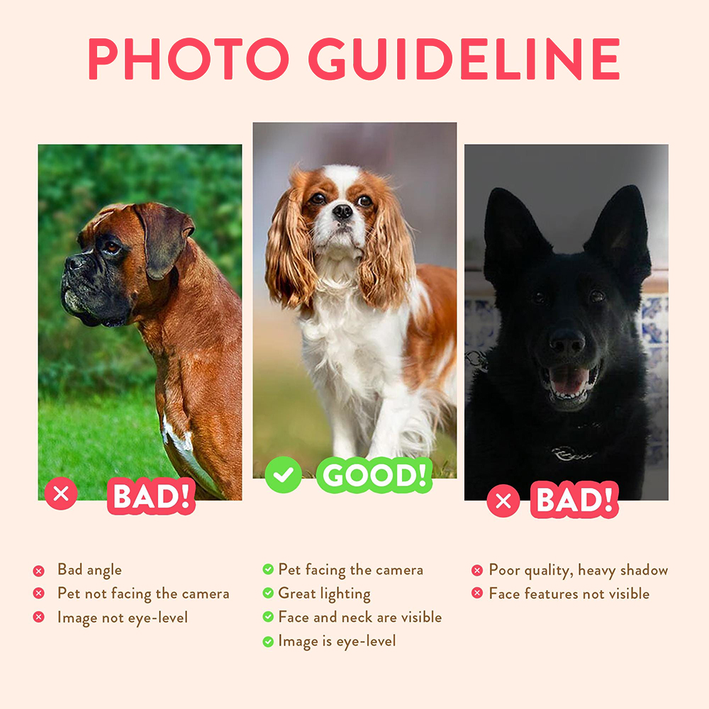 パーソナライズされたペットの肖像画写真名入りカスタム犬猫絵画 - Pet Portrait Custom のレビューと価格