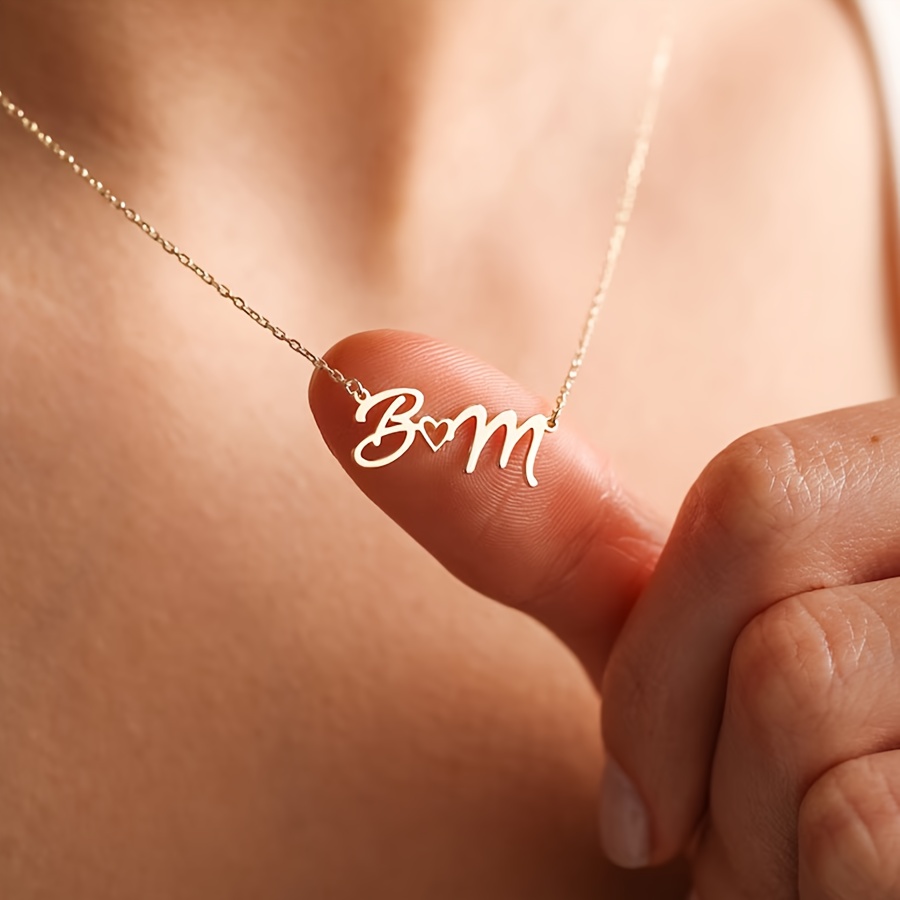 カスタムネームネックレス女性のための防水ステンレス鋼パーソナ - Name Necklace Custom のレビューと価格