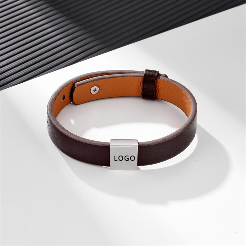 男性と女性のための調節可能な本革のブレスレット,ファッショナ - Coordinates Bracelet のレビューと価格