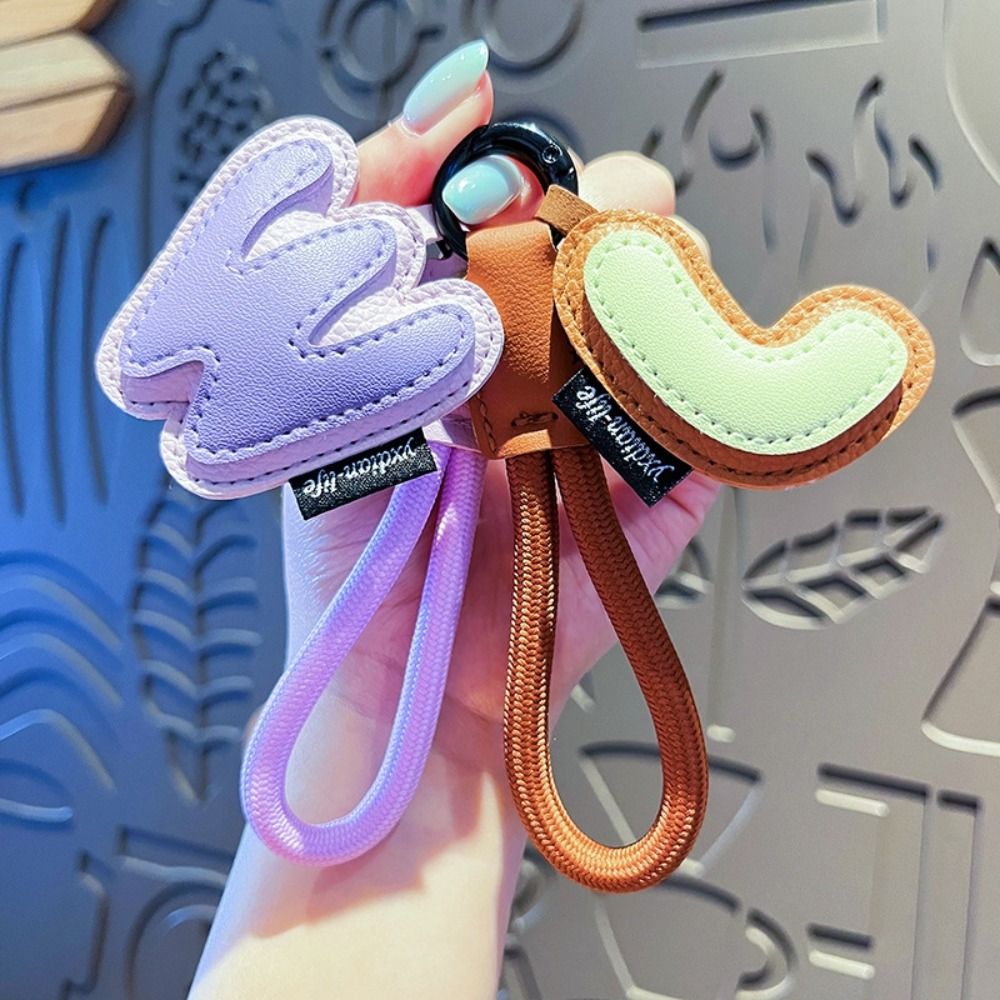 甘い 26 文字キーホルダー Pu レザー車のキーリングアル - Monogram Keychain Leather のレビューと価格