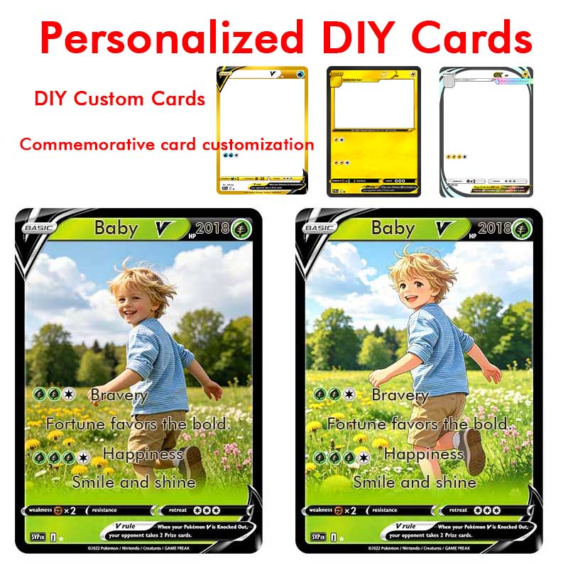ポケモンカード カスタムカードスタイル アニメ写真 ポートレ - Pet Portrait Custom のレビューと価格