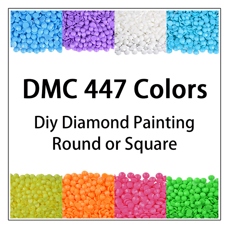DMC 447 色 5D Diy ダイヤモンド塗装ドリルフル - Photo Mosaic Print のレビューと価格