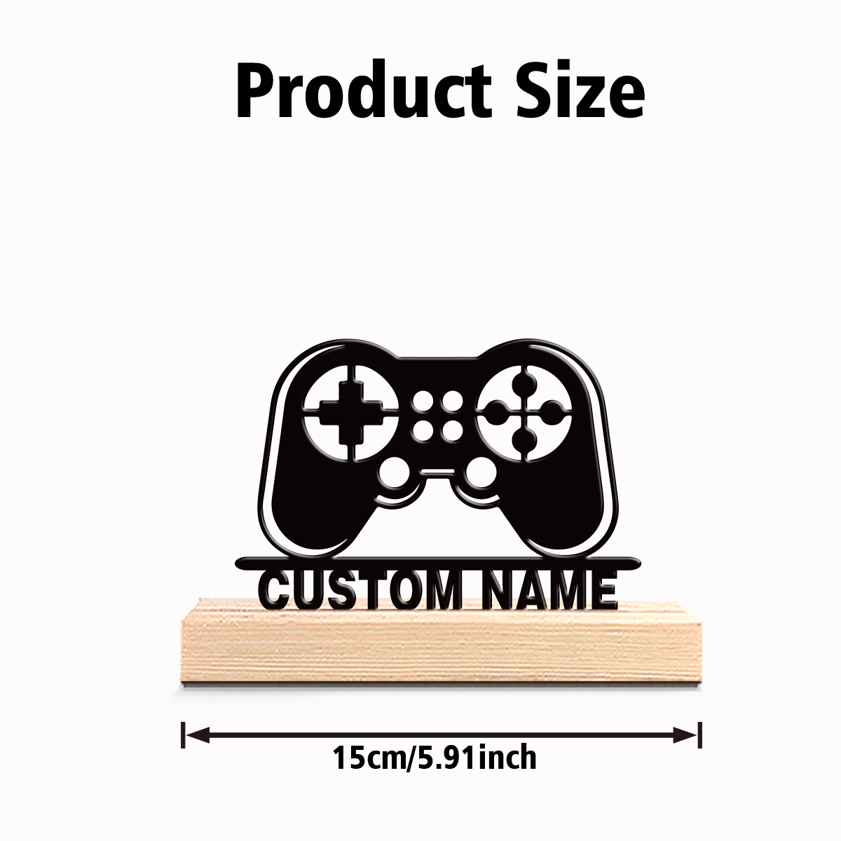 1個入り パーソナライズカスタムゲームコントローラー金属製ス - Engraved Wood Frame のレビューと価格