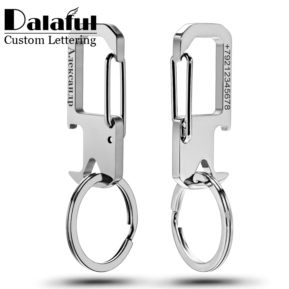 男性と女性のためのパーソナライズされたステンレス鋼のキーホル - Initial Ring Custom のレビューと価格