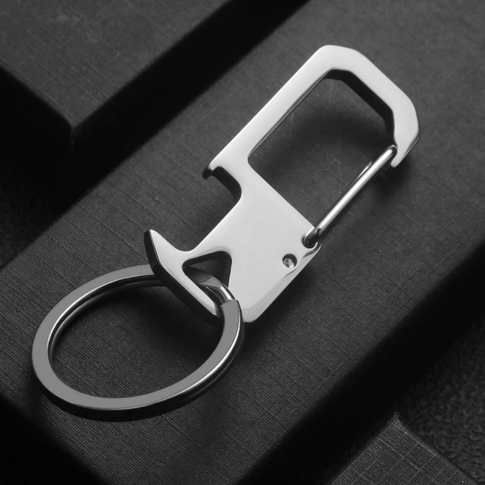 男性と女性のためのパーソナライズされたステンレス鋼のキーホル - Initial Ring Custom のレビューと価格