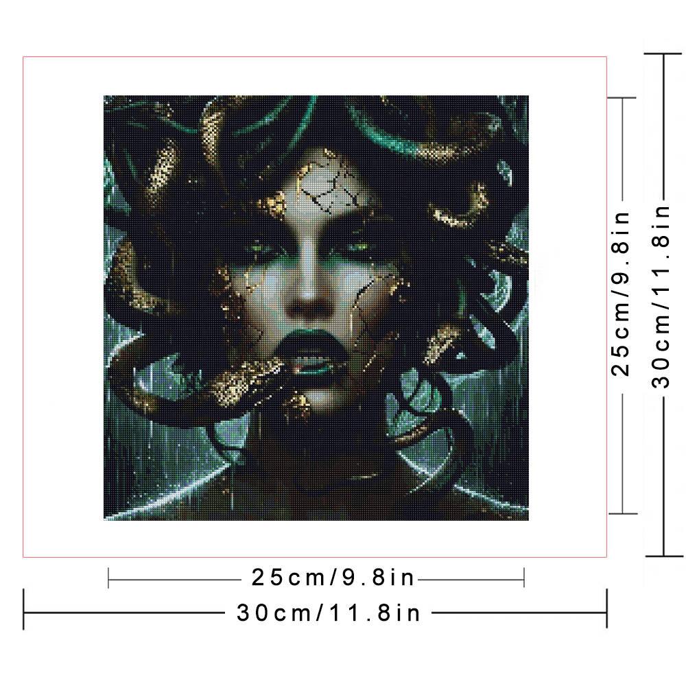フレームレス、ダイヤモンドモザイクフルスクエアラウンド女性ポ - Photo Mosaic Print のレビューと価格
