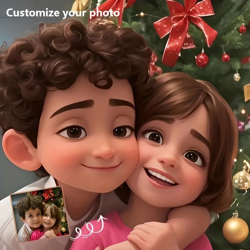 カスタマイズ可能な漫画風ポートレートキャンバスプリント、パー - Pet Portrait Custom のレビューと価格