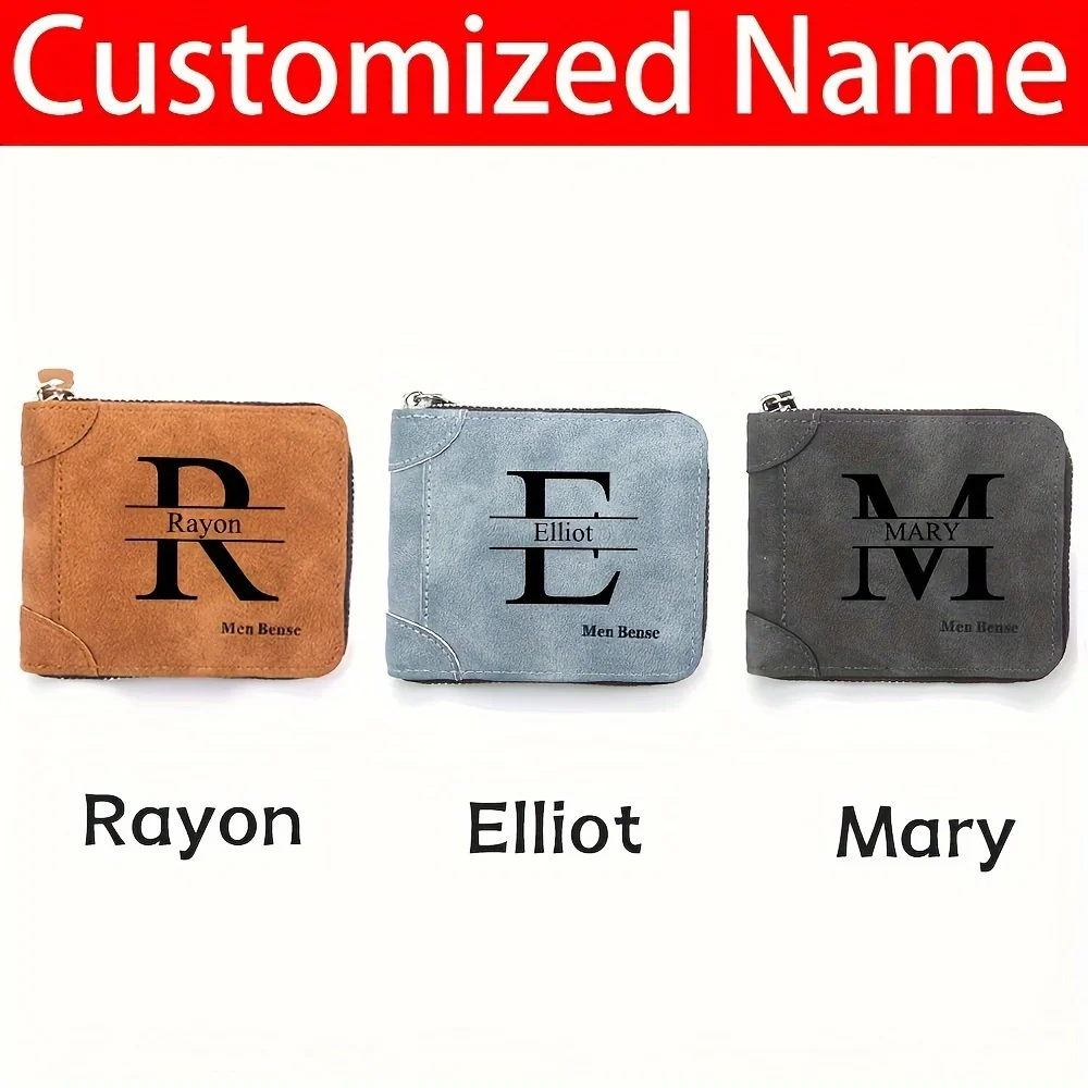 カスタマイズされた名前入りメンズ財布ファッションフロスト加工 - Personalized Name Box のレビューと価格