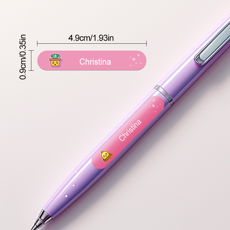 学校用ボトルやランチボックス用のパーソナライズされた防水ステ - Personalized Name Box のレビューと価格