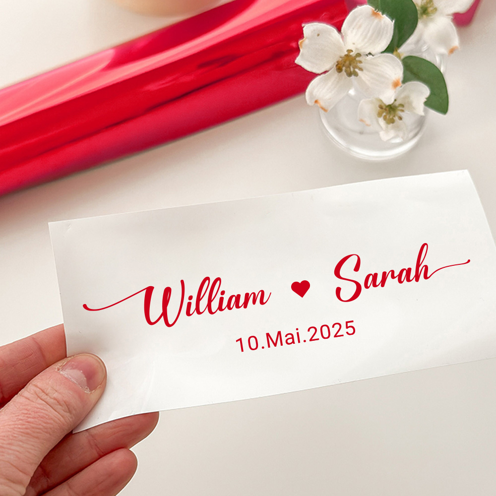カスタムネームデカール 結婚式 クリスマスカードボックス用  - Personalized Name Box のレビューと価格