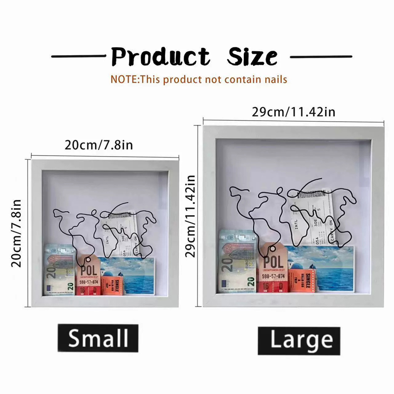 木製収納棚フォトフレーム壁装飾ラックオーガナイザーディスプレ - Engraved Wood Frame のレビューと価格