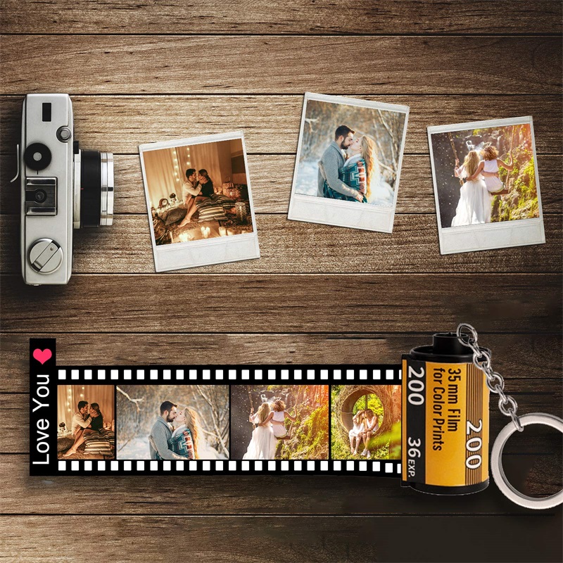 写真入りカスタムカメラフィルムロールキーホルダー（写真リール - Custom Photo Book のレビューと価格