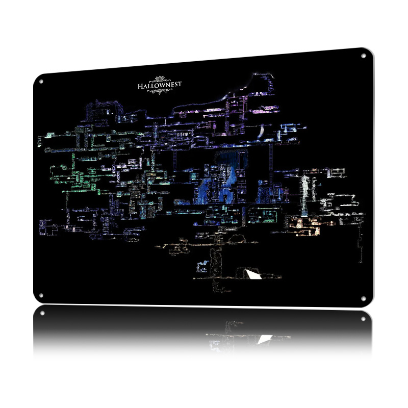 ホロウナイト ハロウネストマップ ライトリー3Dメタルポスタ - Custom Map Poster のレビューと価格