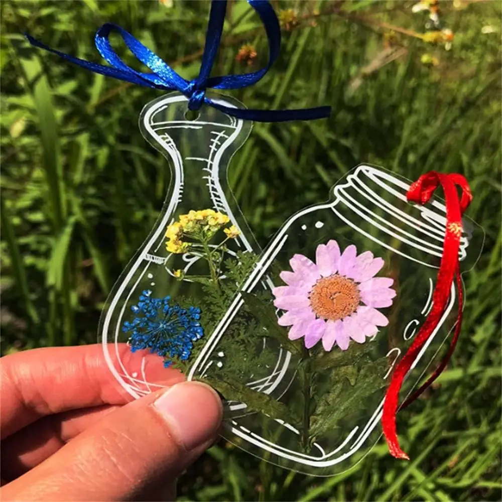 ウィッシングボトルパターン プレスフラワーブックマーク フラ - Dried Flower Bookmark のレビューと価格