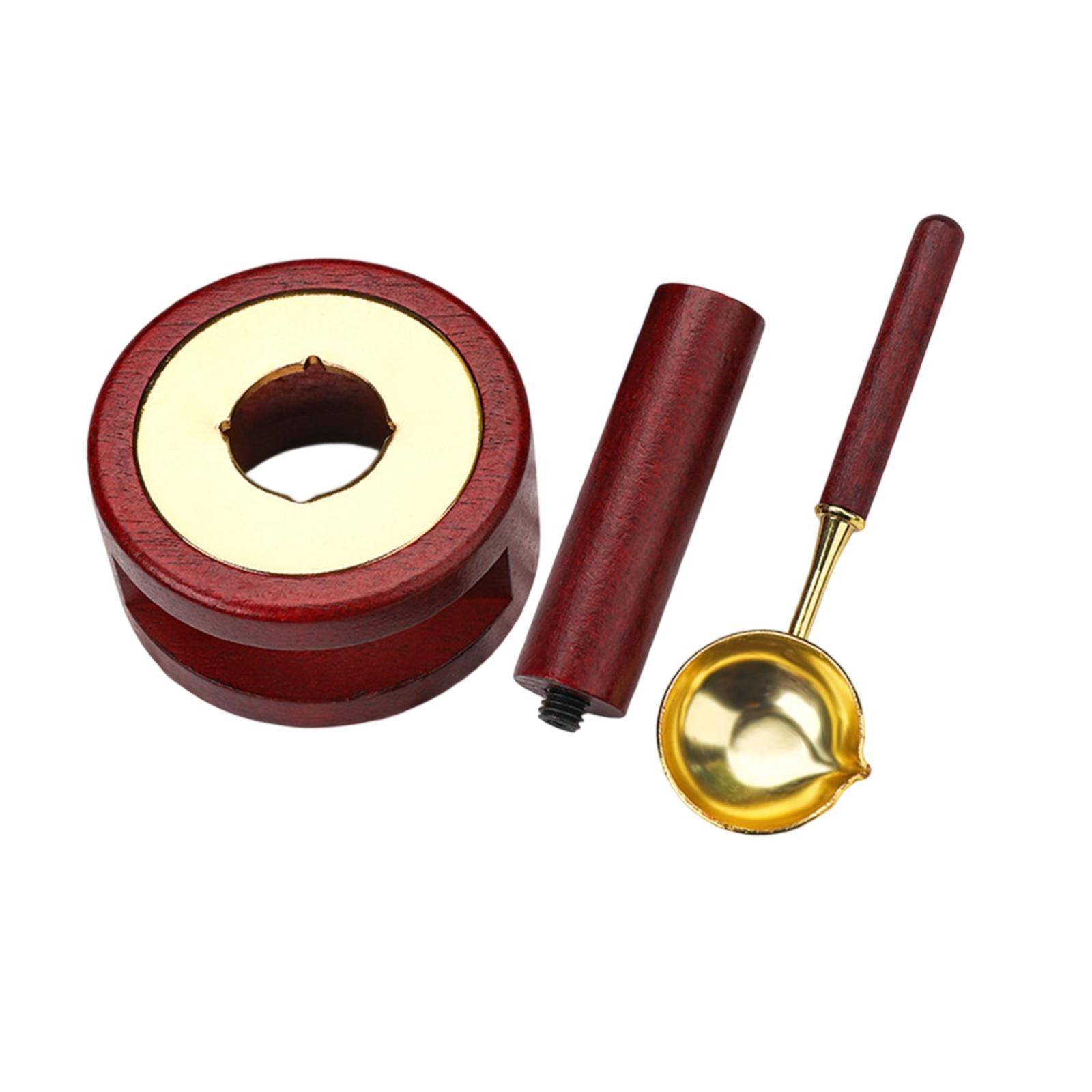 ワックスシールスタンプセット封筒シーリングツール木製スプーン - Wax Seal Letter Kit のレビューと価格