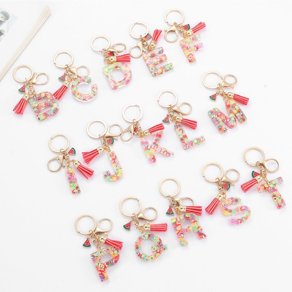 パーソナライズされた A-Z キーリングバックルチェーン Y - Monogram Keychain Leather のレビューと価格
