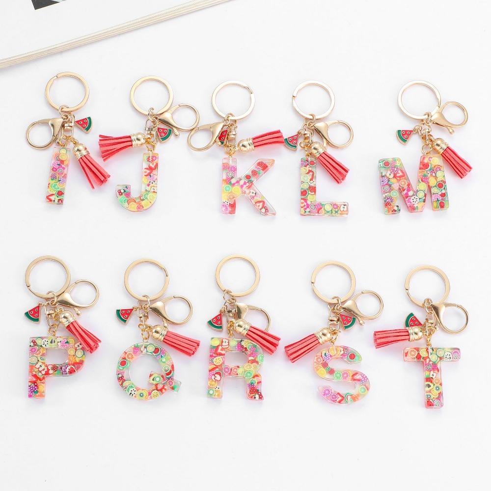 パーソナライズされた A-Z キーリングバックルチェーン Y - Monogram Keychain Leather のレビューと価格