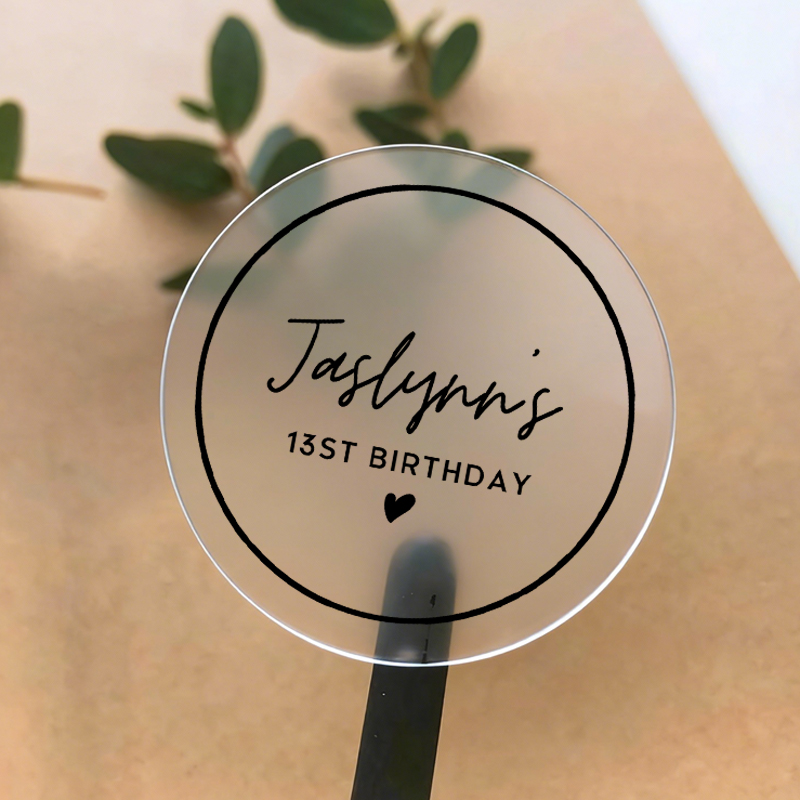 50 個のパーソナライズされた誕生日ステッカー防水ラウンド透 - Personalised Candle Label のレビューと価格