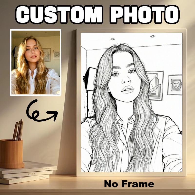 カスタム白黒スケッチポスター、パーソナライズされた写真キャン - Custom Star Map のレビューと価格