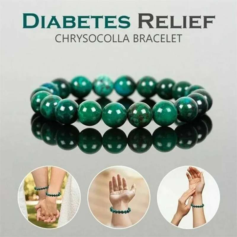 クリソコラマラカイトブレスレット女性男性天然石ビーズブレスレ - Coordinates Bracelet のレビューと価格