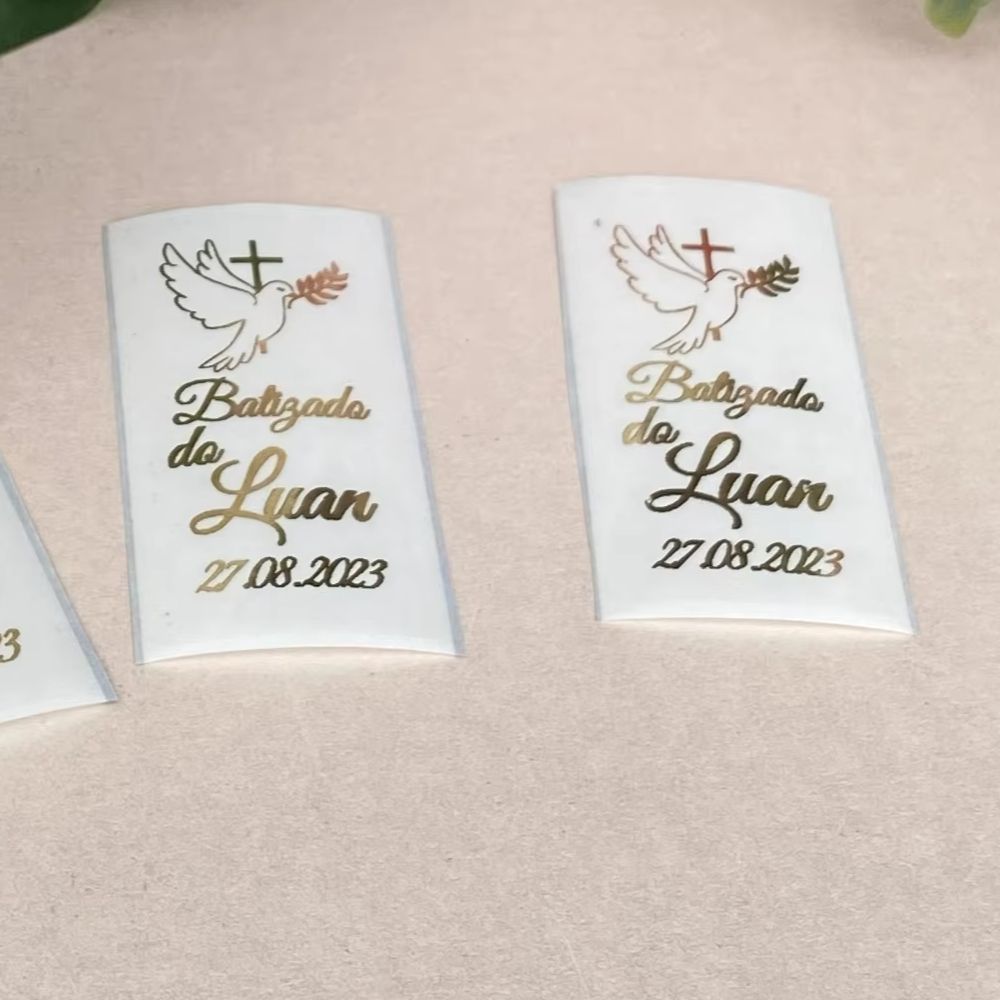 パーティーの装飾用のパーソナライズされたステッカー,結婚式の - Personalised Candle Label のレビューと価格
