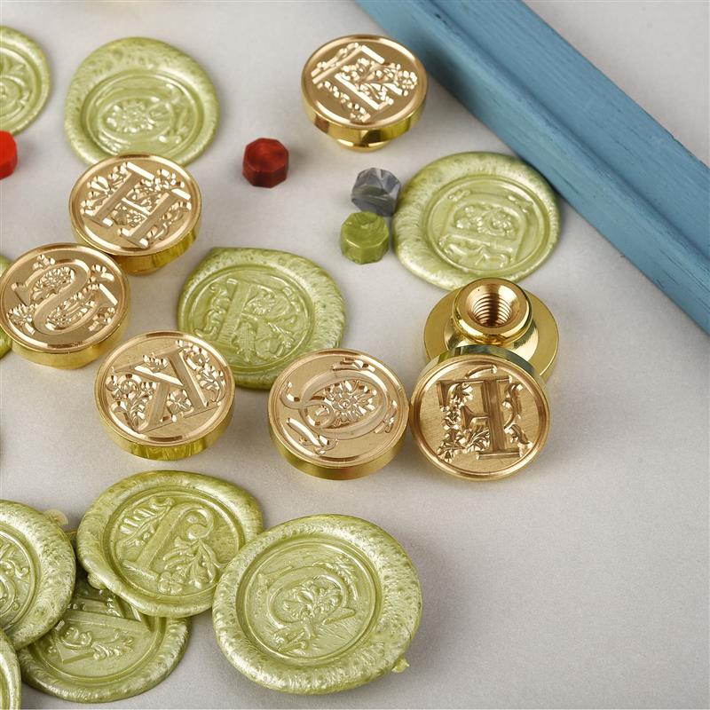 レトロなシーリングワックススタンプヘッドセット、26アルファ - Wax Seal Letter Kit のレビューと価格