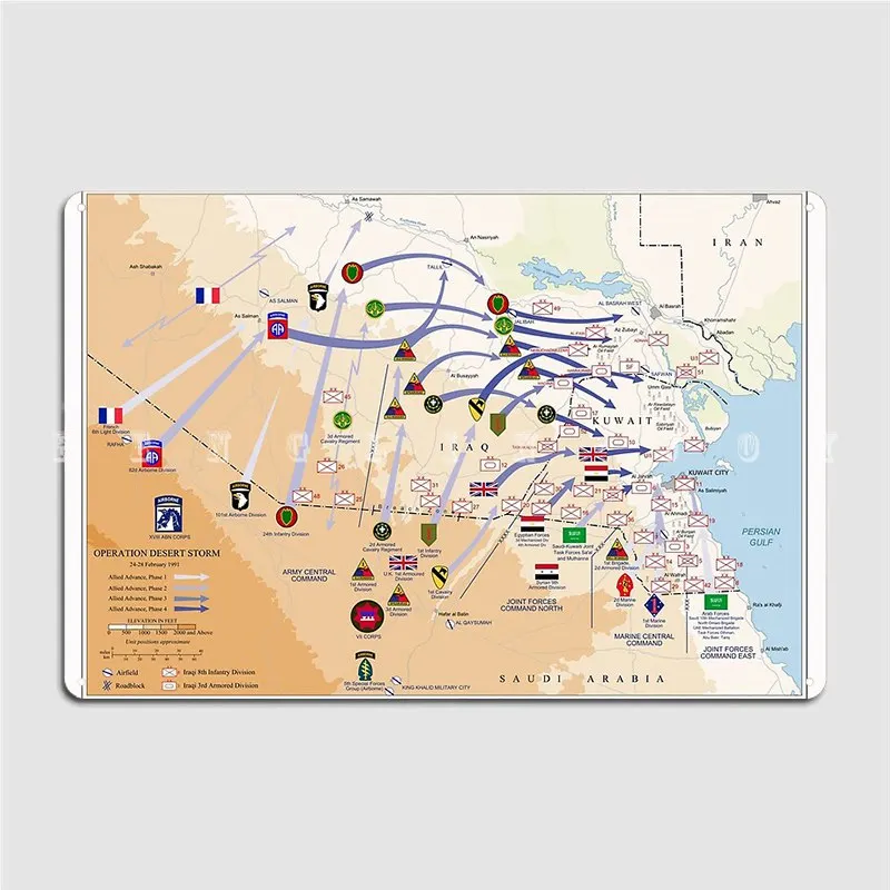 オペレーション デザート ストーム グラウンド マップ 19 - Custom Map Poster のレビューと価格