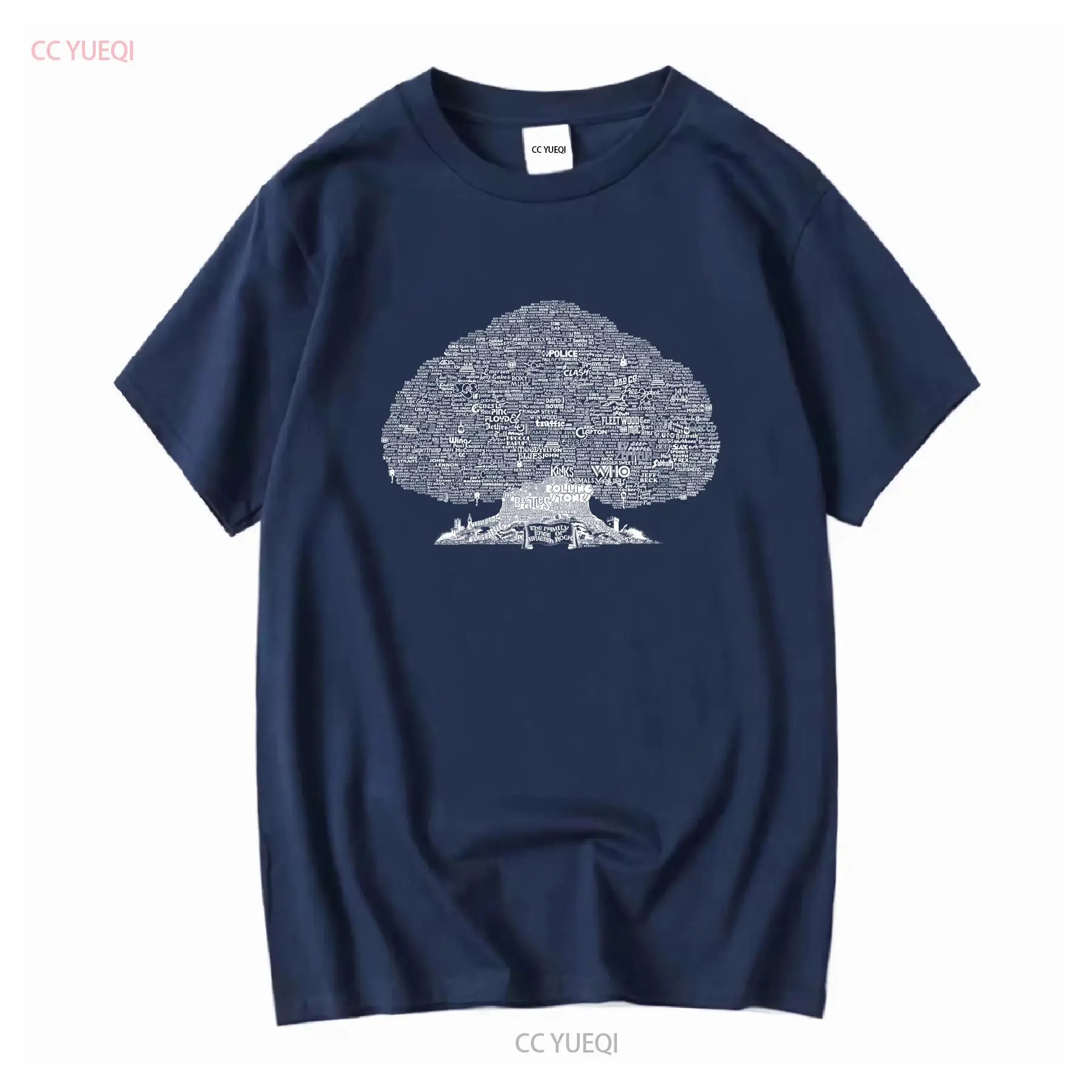ファミリーツリー オブ ブリティッシュ ロック Tシャツ ヴ - Family Tree Print のレビューと価格